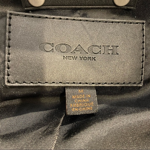 【Coach New York】 Leather Racer Jacket - Picture 3 of 3